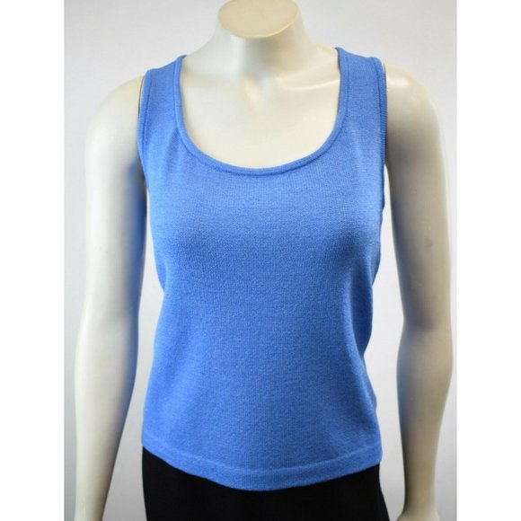 St. John Santana Knit Shell Tank 10 Medium Vintage Great Condition - Picture 5 of 7
